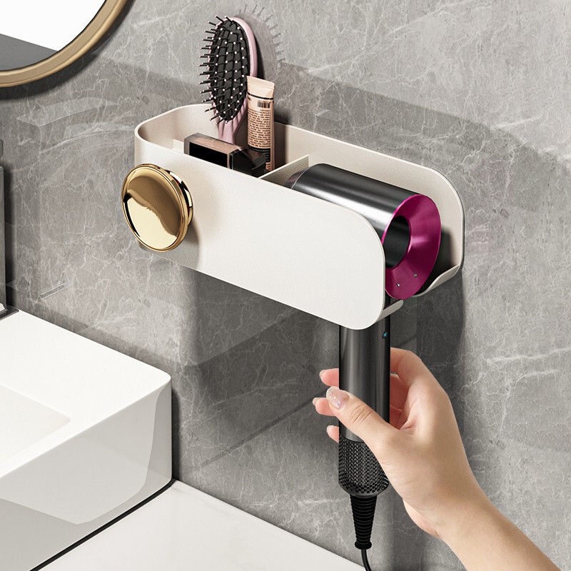 Nordic Bathroom Organizer Hair Dryer Holder Hair Dryer Rack Toilet