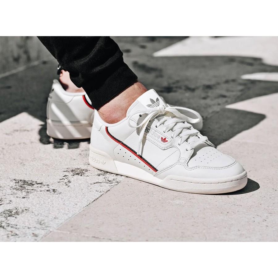 white and red continental 80