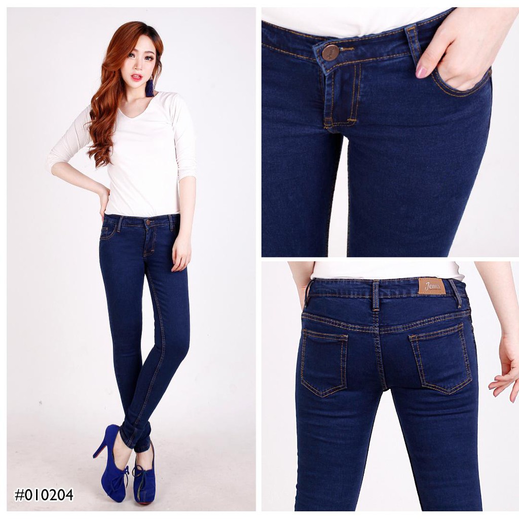 blue plain jeans