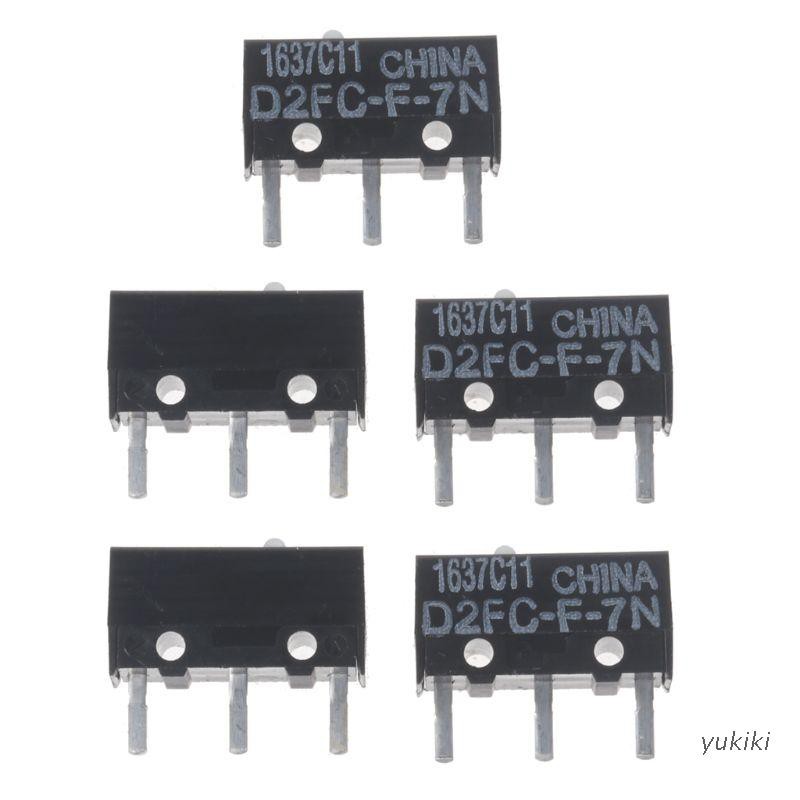 Kiki. 5pcs original omron micro switch d2fc-f-7n white dot mouse micro ...