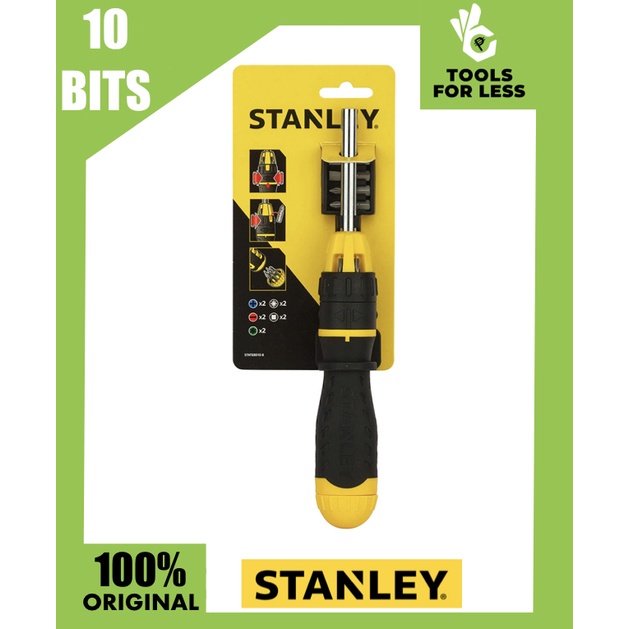 Stanley 10pc. Ratcheting Multibit Screwdriver Set 680108