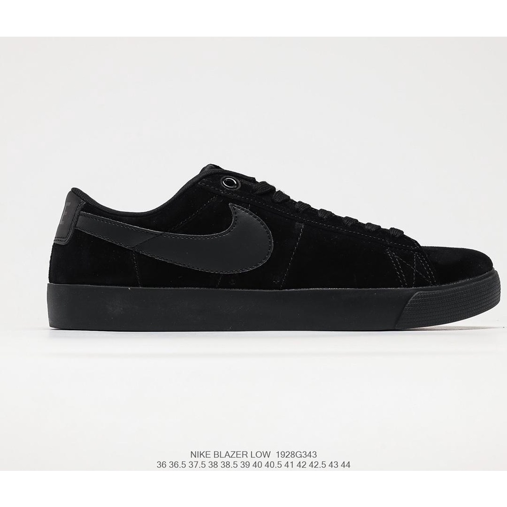 A Half Size Nike Sb Zoom Blazer Low Gt Trailblazer Low Black Suede White Black Raw Rubber Class Shopee Philippines