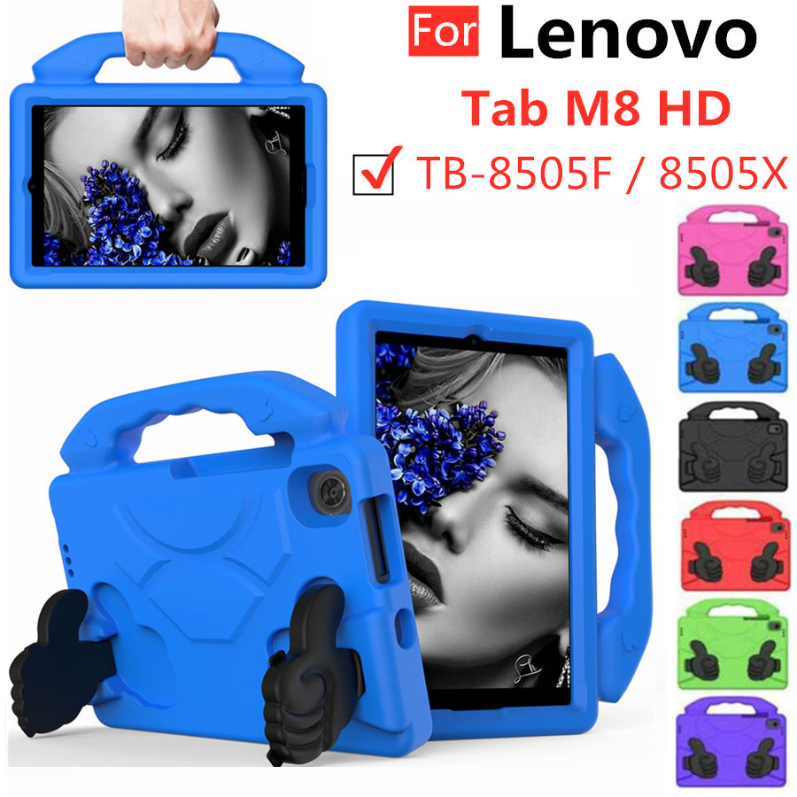 Custodia In Pelle Per Lenovo Tab M8 TB-8505F/8505X – Sottile Con Supporto Regolabile E Penna Stilo Inclusa – Rossa - 3