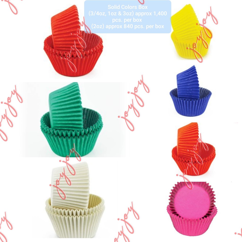 Cupcake Liner Box (3/4oz, 1oz, 2oz & 3oz) | Shopee Philippines