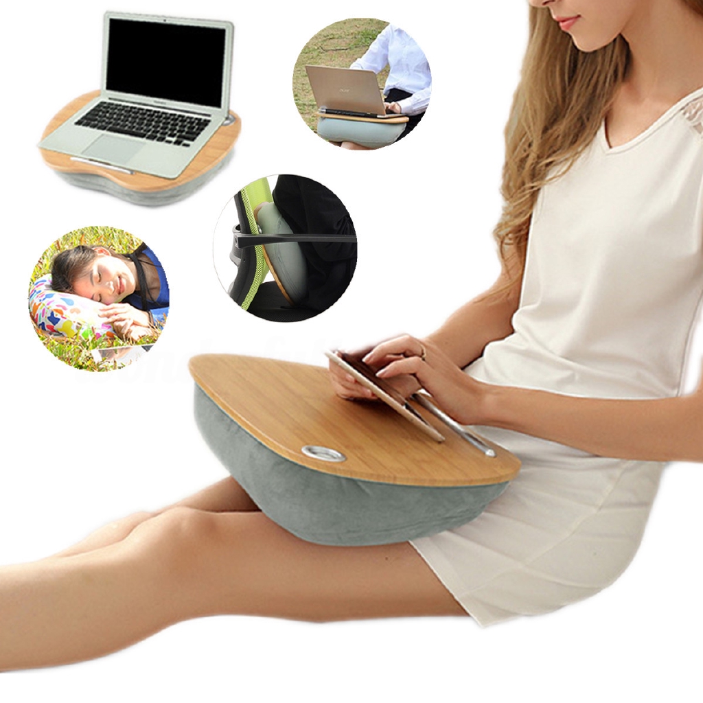 Tablet Laptop Pillow Cushion Desk Notebook Table Stand Bed