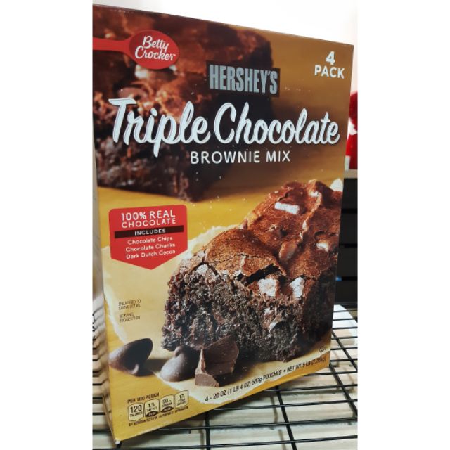 Betty Crocker Hershey's Triple Chocolate Brownie Mix Shopee Philippines