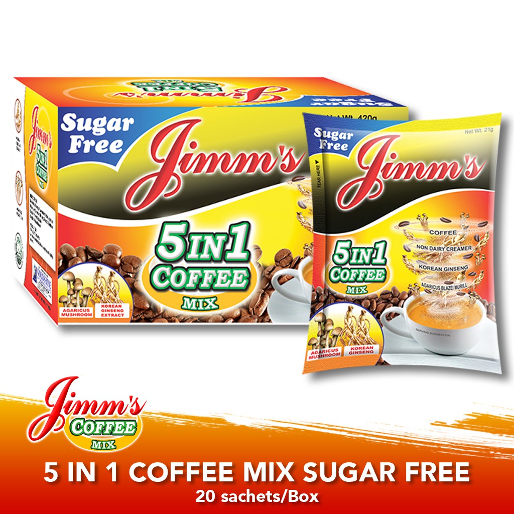 Jimm's Coffee Mix 5 in1 Sugar Free Shopee Philippines