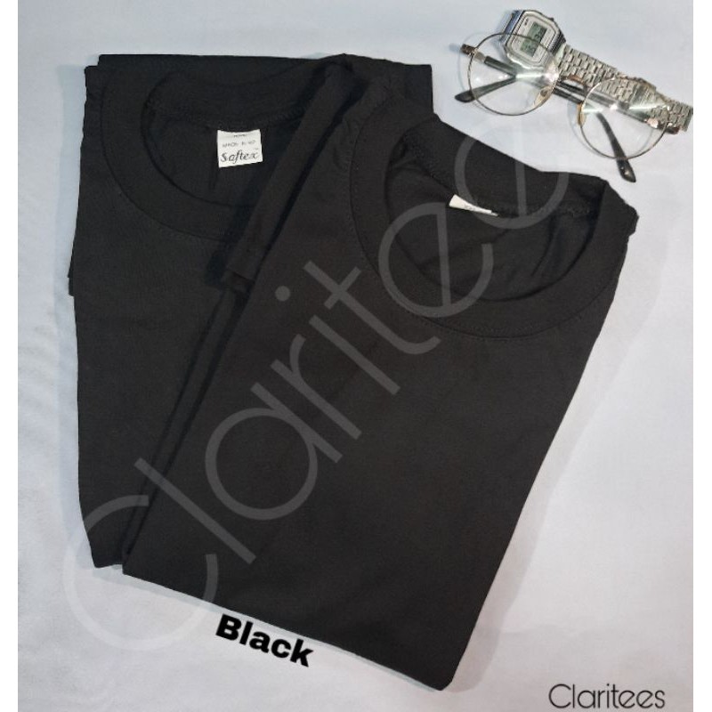 SOFTEX Black | Plain Shirt Roundneck | Shopee Philippines