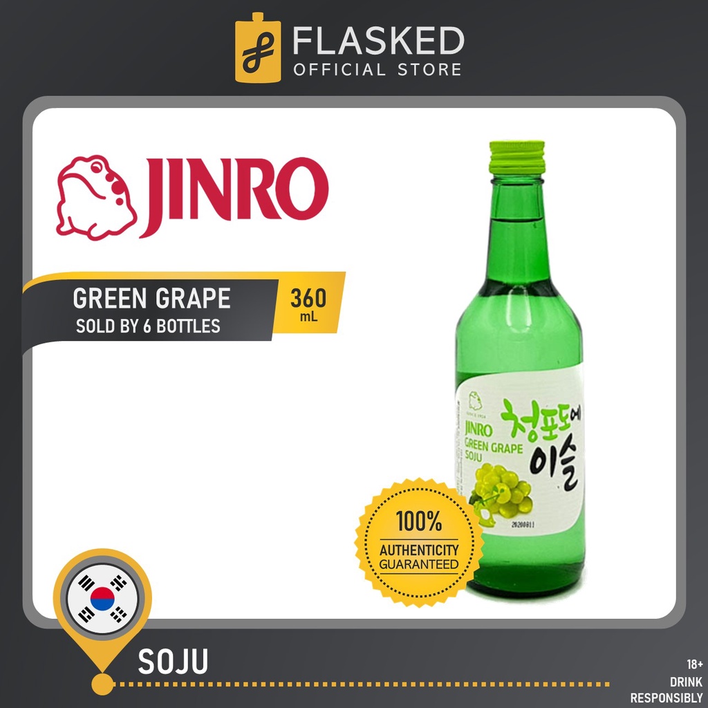 Jinro Chamisul Soju Green Grape 6 Pack 360mL | Shopee Philippines