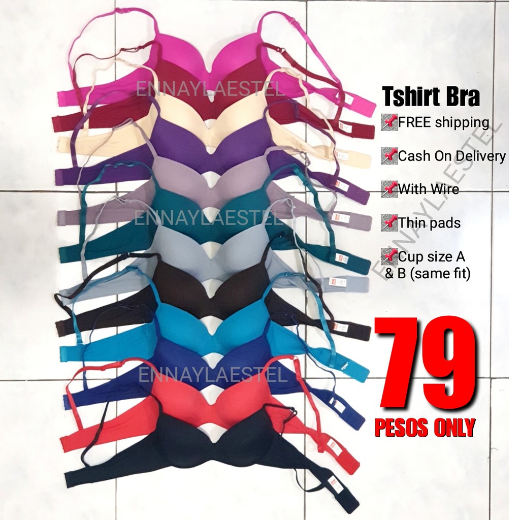 Trium_ph tshirt bra & Non wire wireless bra Shopee Philippines