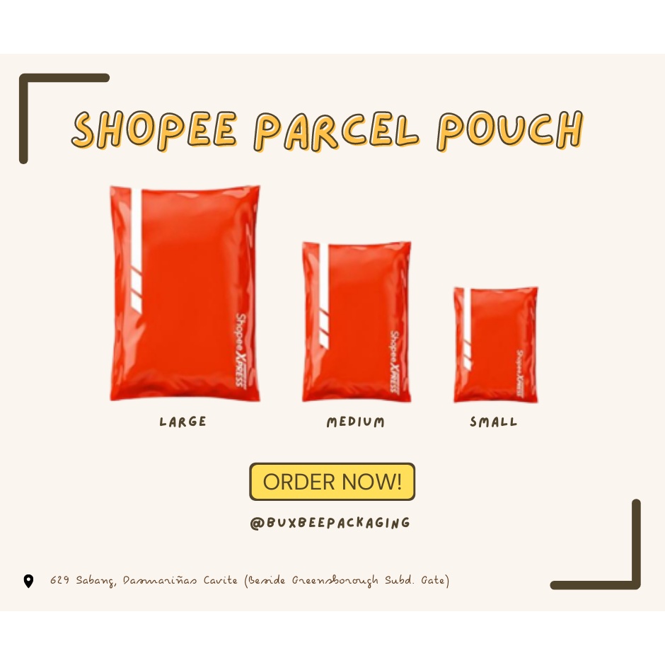 100PCS ShopeeZ Parcel Pouch Business Pouch Buxbee Packaging Shopee 