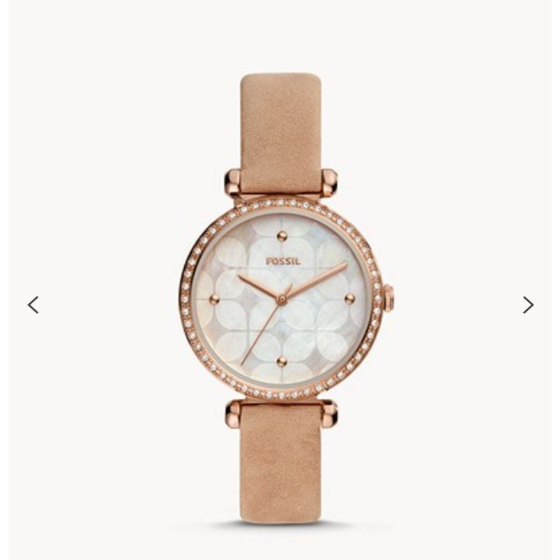 (Authentic) Fossil Watch (Tillie 3-Hand Tan Leather Watch) | Shopee ...