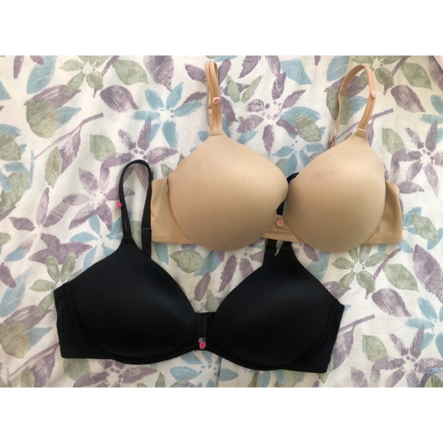 Preloved Maidenform push up bra in nude and black colors | Shopee ...