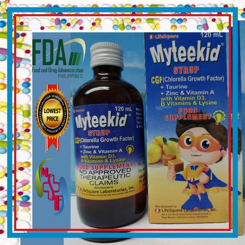 MYTEEKID CGF + TAURINE + ZINC & VITAMIN A wIth VITAMIN D3 B VITAMINS