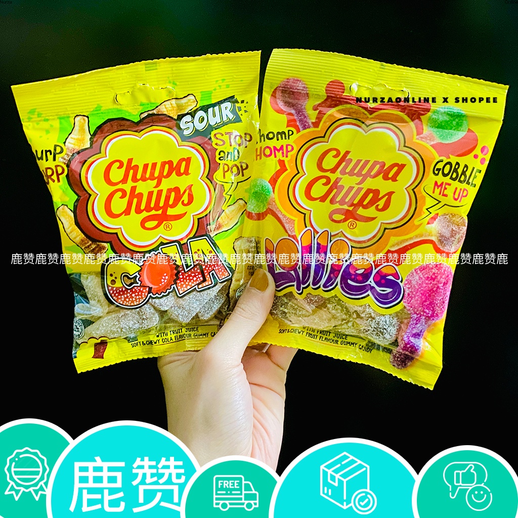 Halal Chupa Chups Gummy Candy Cola/ Fruit 90g Shopee Philippines