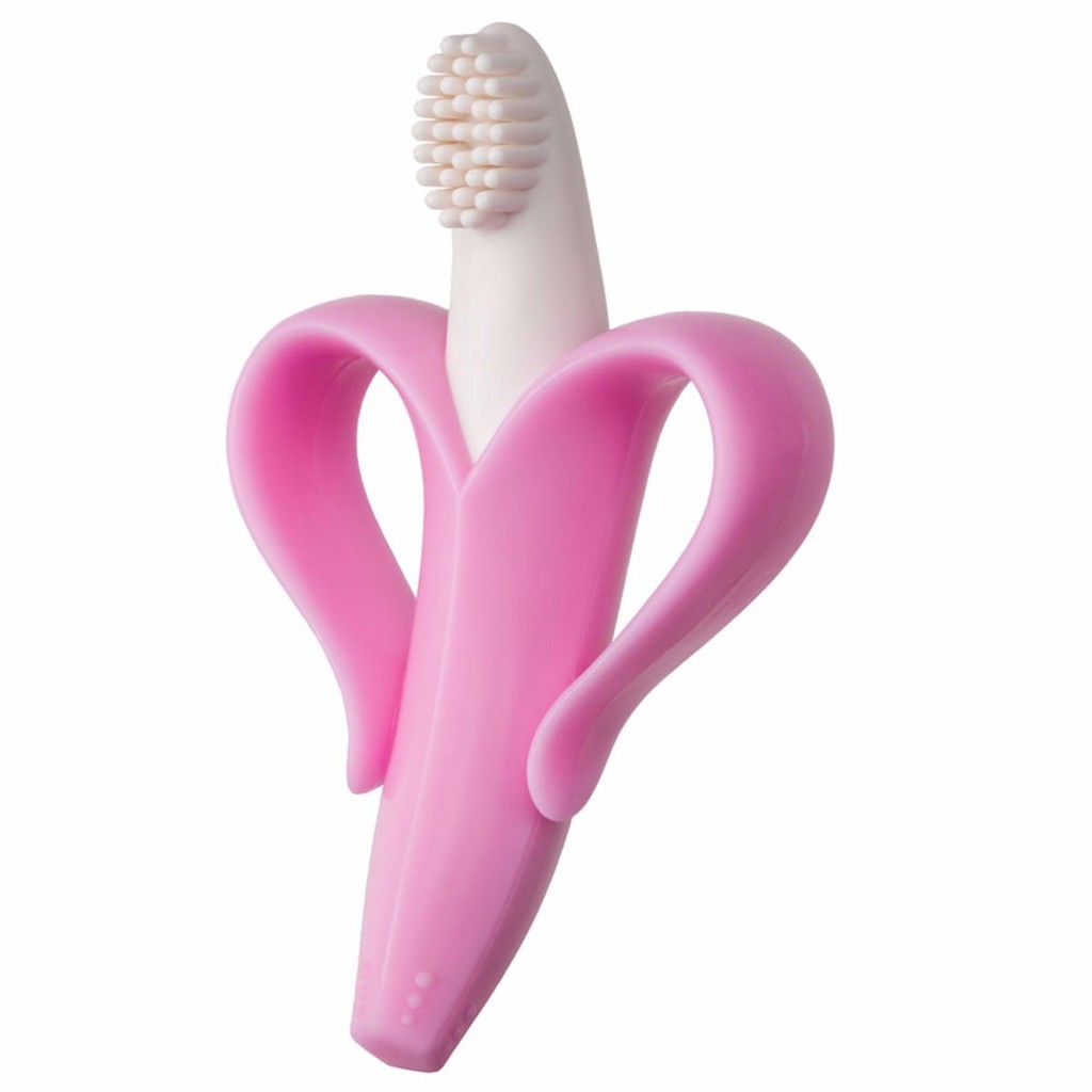 baby banana infant training toothbrush and teether