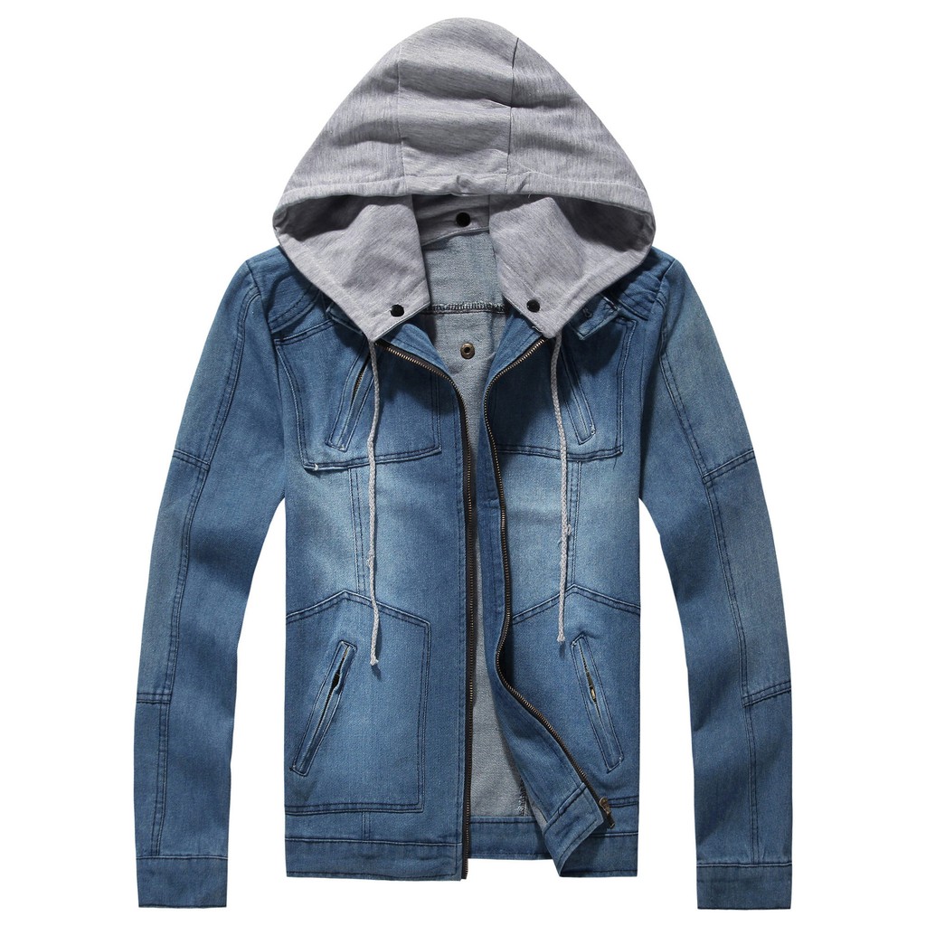 zipper denim jacket