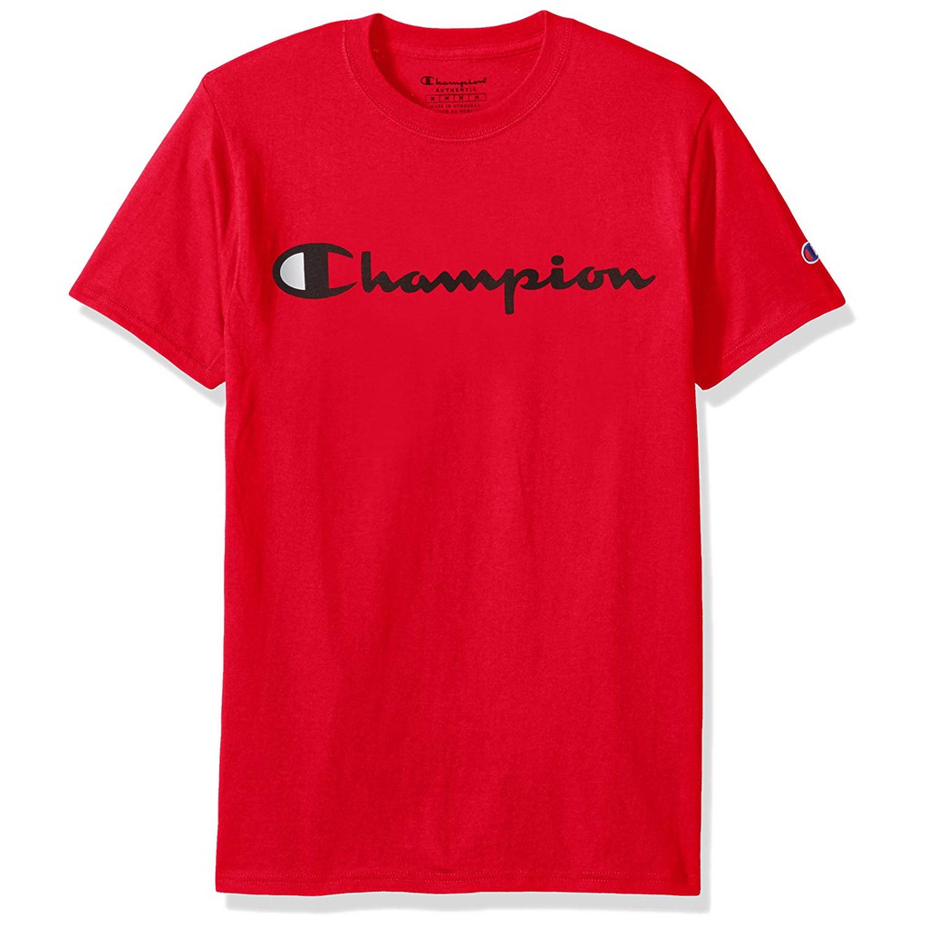 red champion t shirt mens