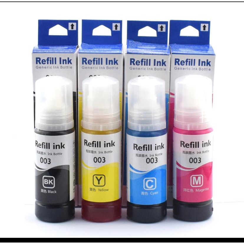 Refill ink compatible Epson 003 Ink 70ml (CMYK) | Shopee Philippines