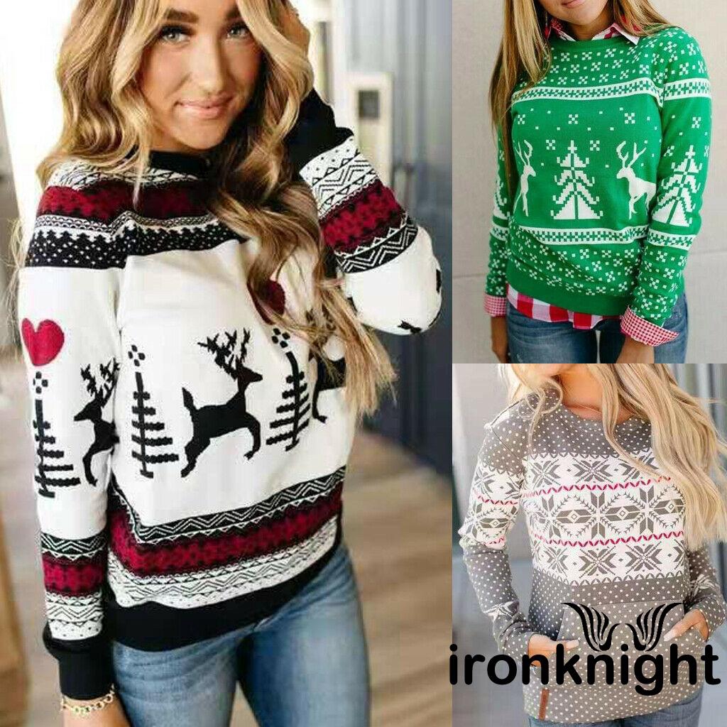 womens long christmas jumper