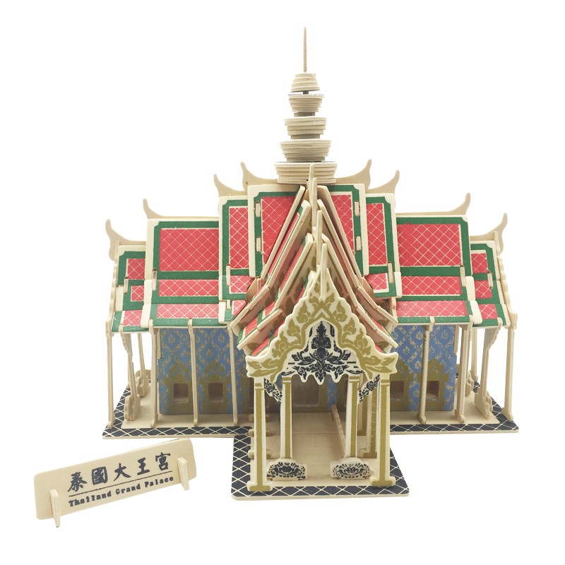 poy) 3d Wooden Puzzle Thailand King Palace Toy | Shopee Philippines