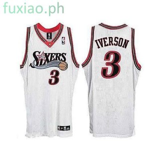 allen iverson white sixers jersey