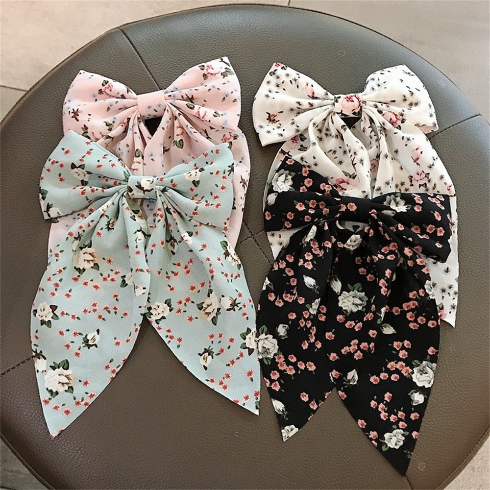 YOUJ New Korean bow hair clip hair accessories small fresh floral bow ...