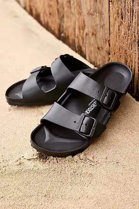 rubber two strap birkenstocks