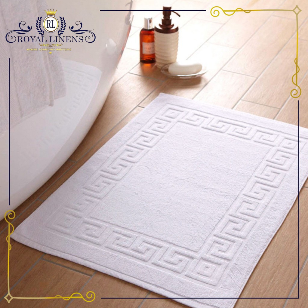 Bath Mat Foot Towel White Hotel Collection Shopee Philippines
