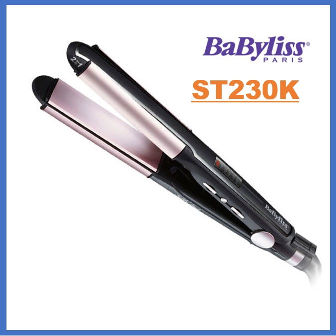 BaByliss 2 in 1 Hair Curling Tongs & Straightener ST230K Straightening Irons  | Shopee Philippines