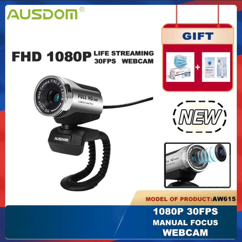 ausdom webcam 1080p hd camera