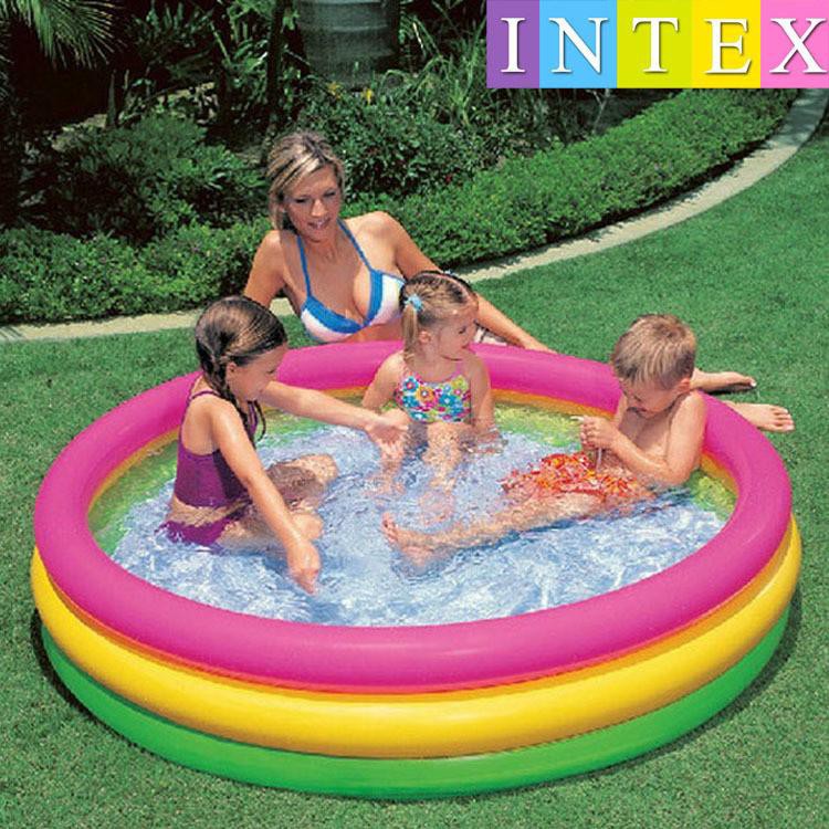 inflatable 3 ring swimming pool