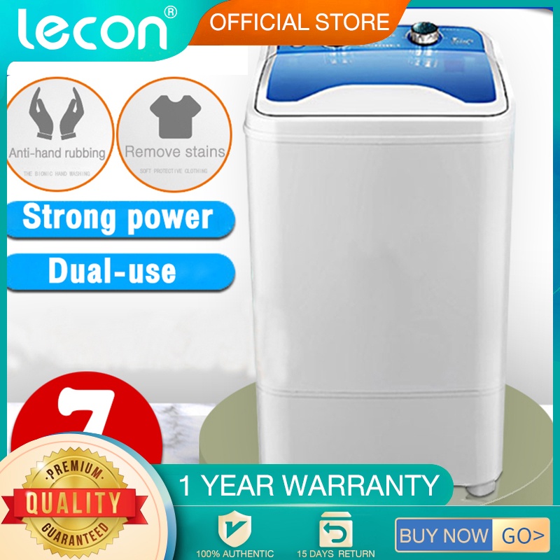 Lecon toploading washing machines 7KG single tub Small semiautomatic