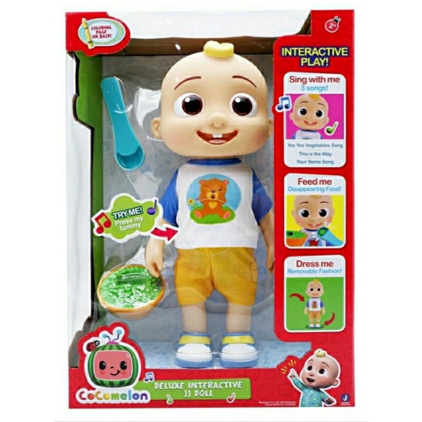 Cocomelon Roto Plush Deluxe Interactive JJ Doll [Official Toys ...