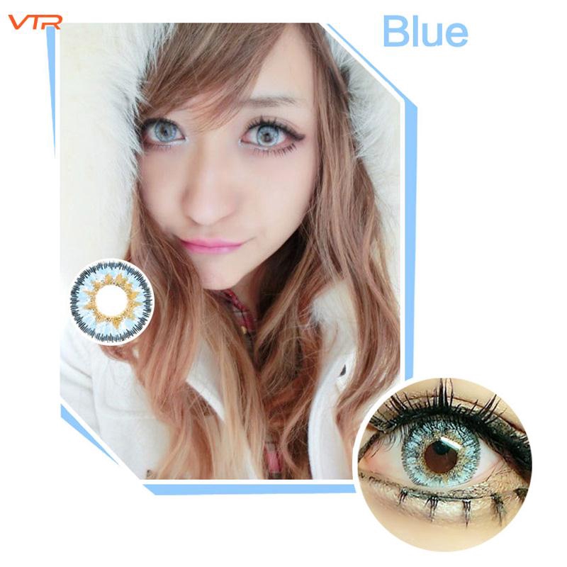 V Glamorous Glasses Colored Contact Lenses 1pcs Contact