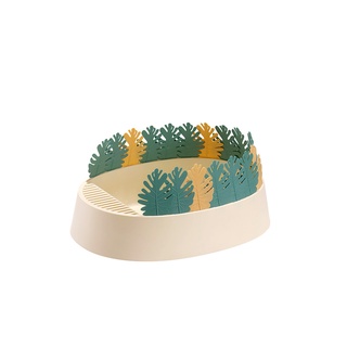 Creative Jungle Cat Litter Box Semi-enclosed Cat Toilet Removable Splash-proof Cat Titter Box Pet Toilet Cat Cleaning Su #2