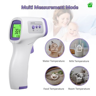 Non-contact IR Infrared Sensor Forehead Body/ Object Thermometer Temperature Measurement LCD Digital Display Handhold Design Unit Changeable Batterys Powered Operated Portable for Baby Kids Adults #7