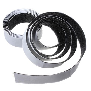 1m x20mm Self Adhesive Sticky Hook And Loop Roll Strap Black #3