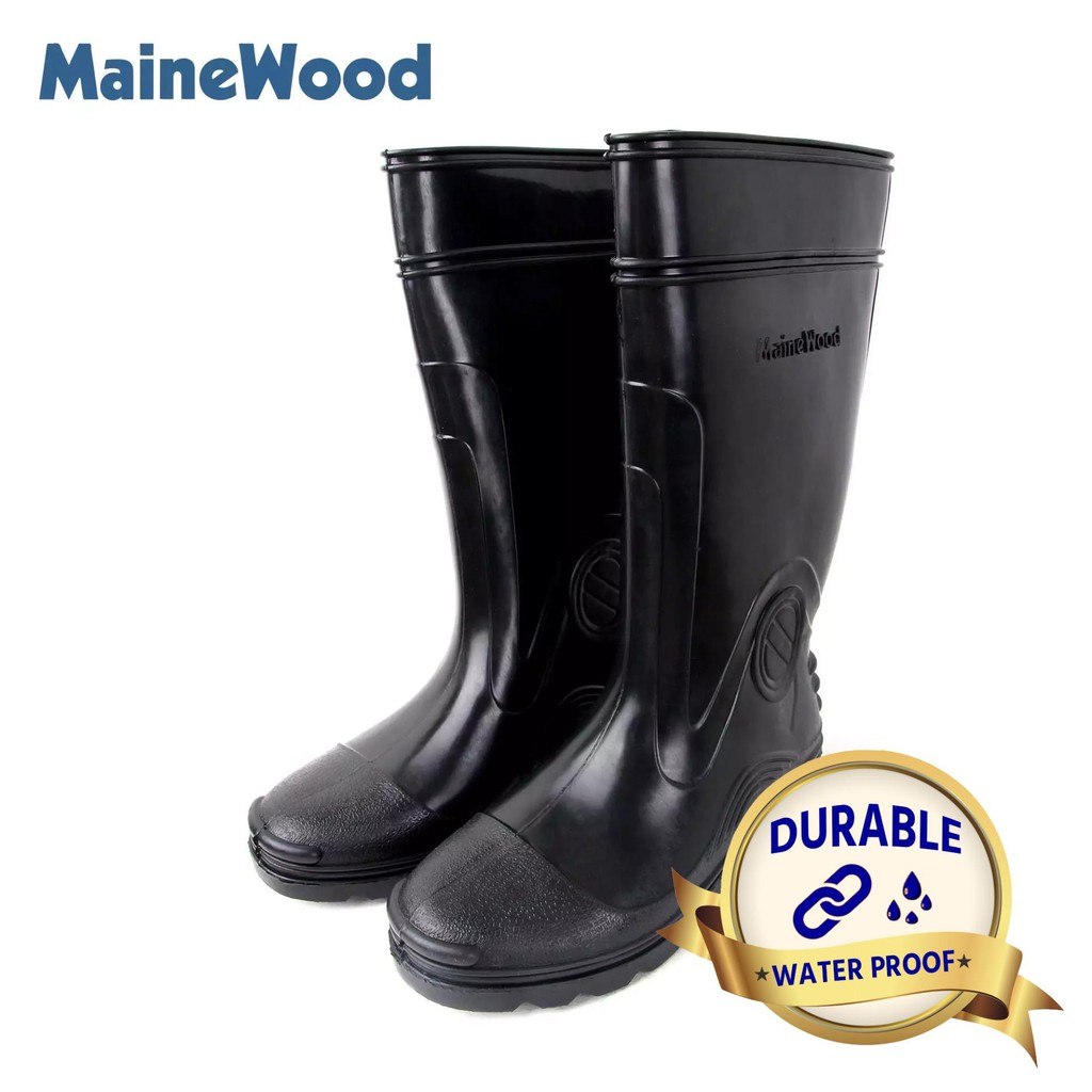 men's slip resistant rain boots