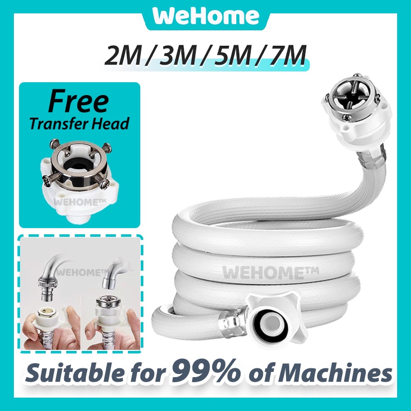 Wehome Automatic Washing Machine Water Inlet Hose 2/3/5/7meter PVC Pipe