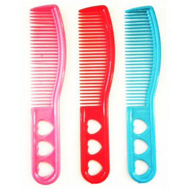 3pcs Plastic Hair Comb Assorted Color Plain Design Suklay | Shopee  Philippines