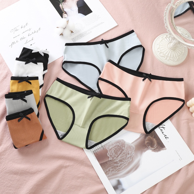 women's panties Korean panties/breathable and comfortable midwaist
