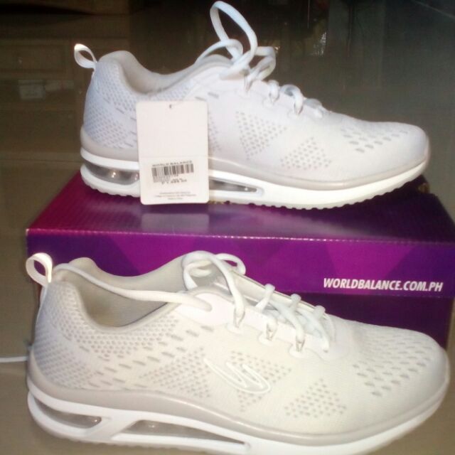 world balance white shoes for female