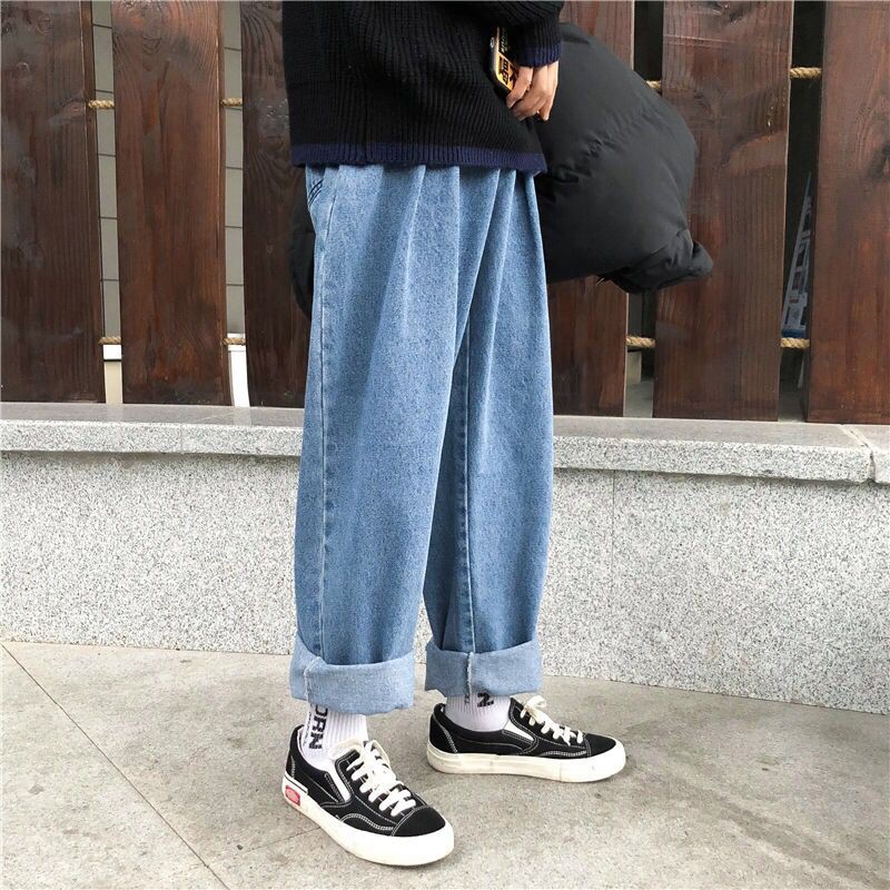 oversized straight jeans