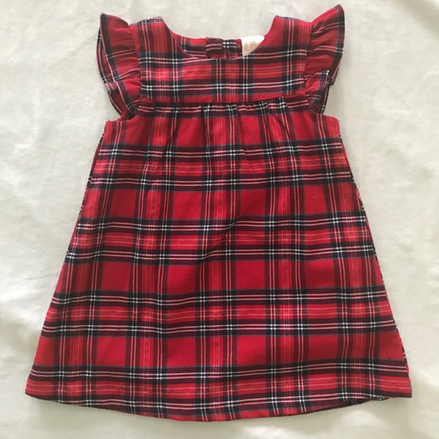 h&m checkered dress