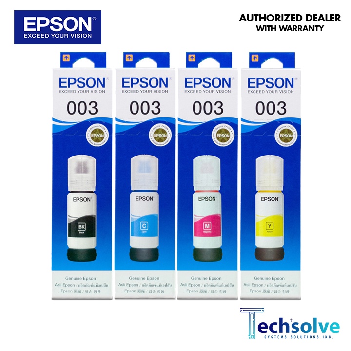 Epson 003 Ink Bottle 65ml L111031003101311031505190 Shopee Philippines 6676