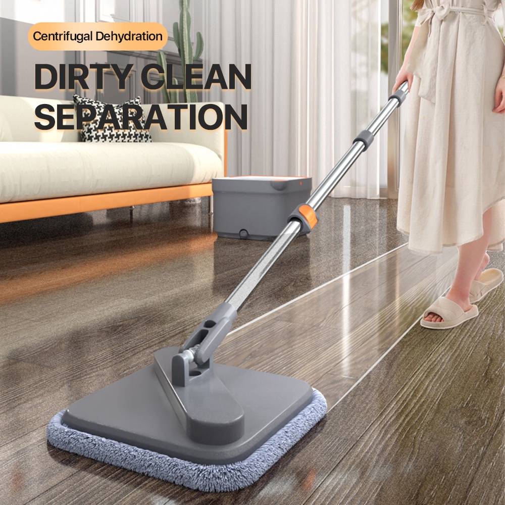 Joybos Self Wash Spin Mop M16 rectangle spin mop Clean and dirty water