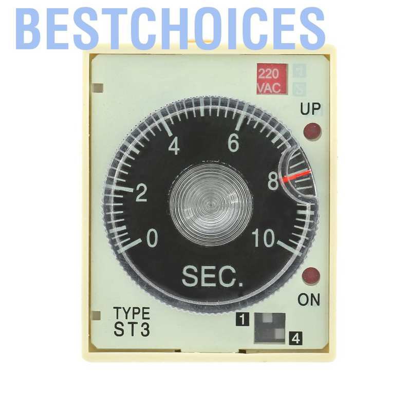 [Ready Stock] ST3PAB 010S Power On Delay Timer Relay Knob Control