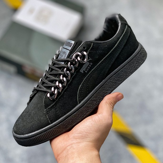 puma black suede shoes