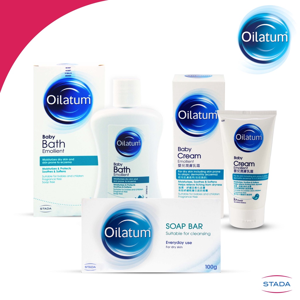 【Philippine cod】 STADA Mom and Baby Bundle (Bath Emollient 150ml, Baby Cream 150g + Soap Bar 100g